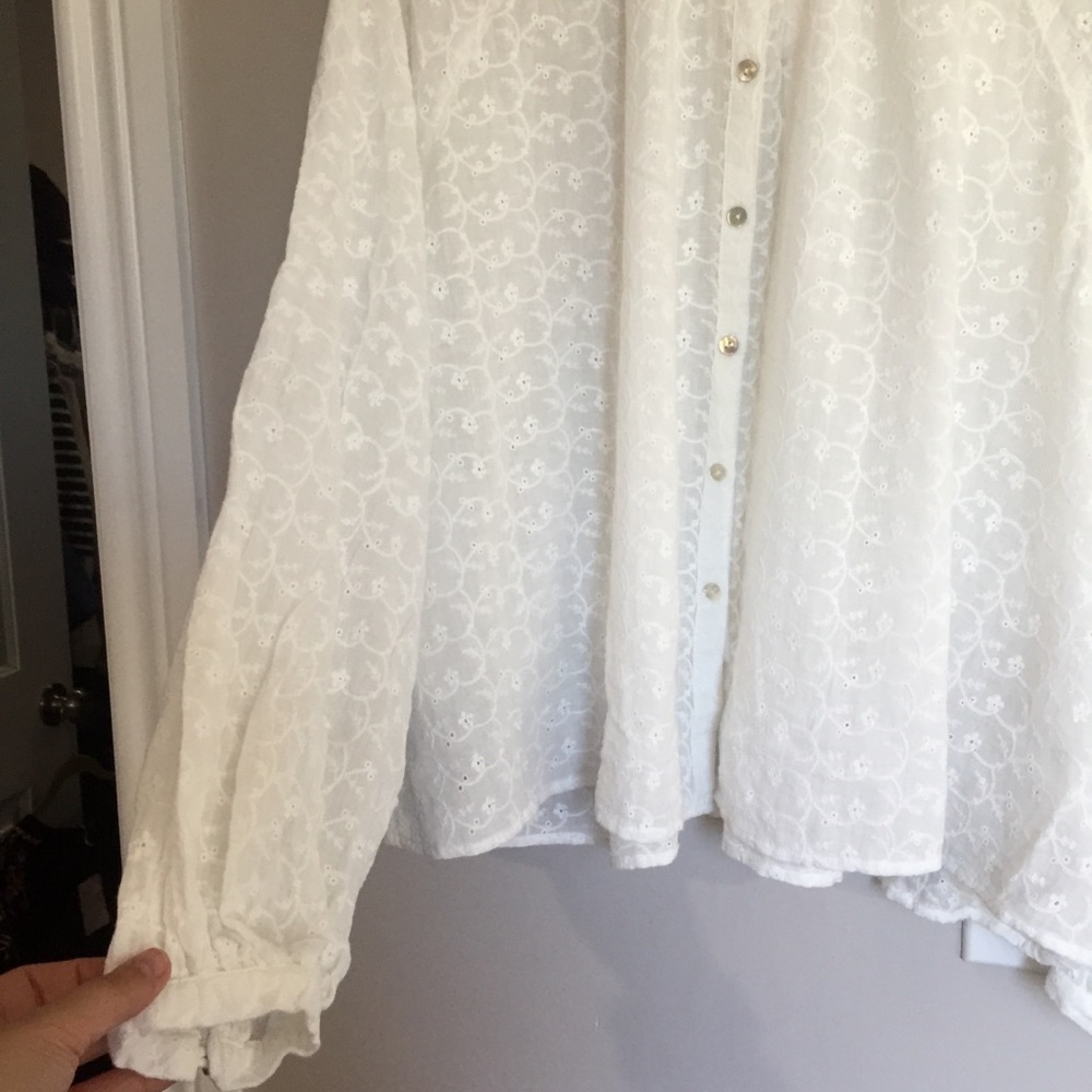 Free People Maddison eyelet Embroidered Top - Picture 6 of 10